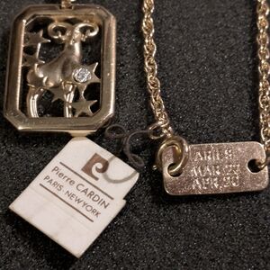Pierre Cardin Aries Zodiac Necklace